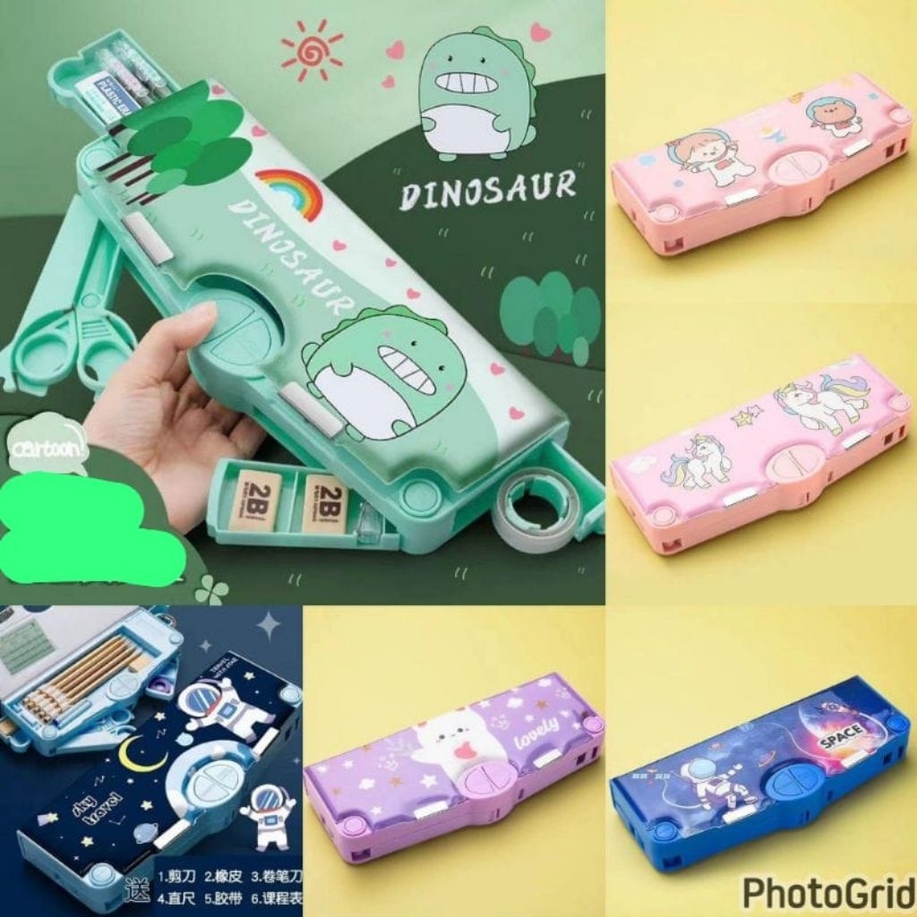 

TEMPAT PENSIL MULTIFUNGSI / TEPAK PENSIL VIRAL / KOTAK PENSIL MULTIFUNGSI / TEMPAT PENSIL MOTIF KARTUN LUCU