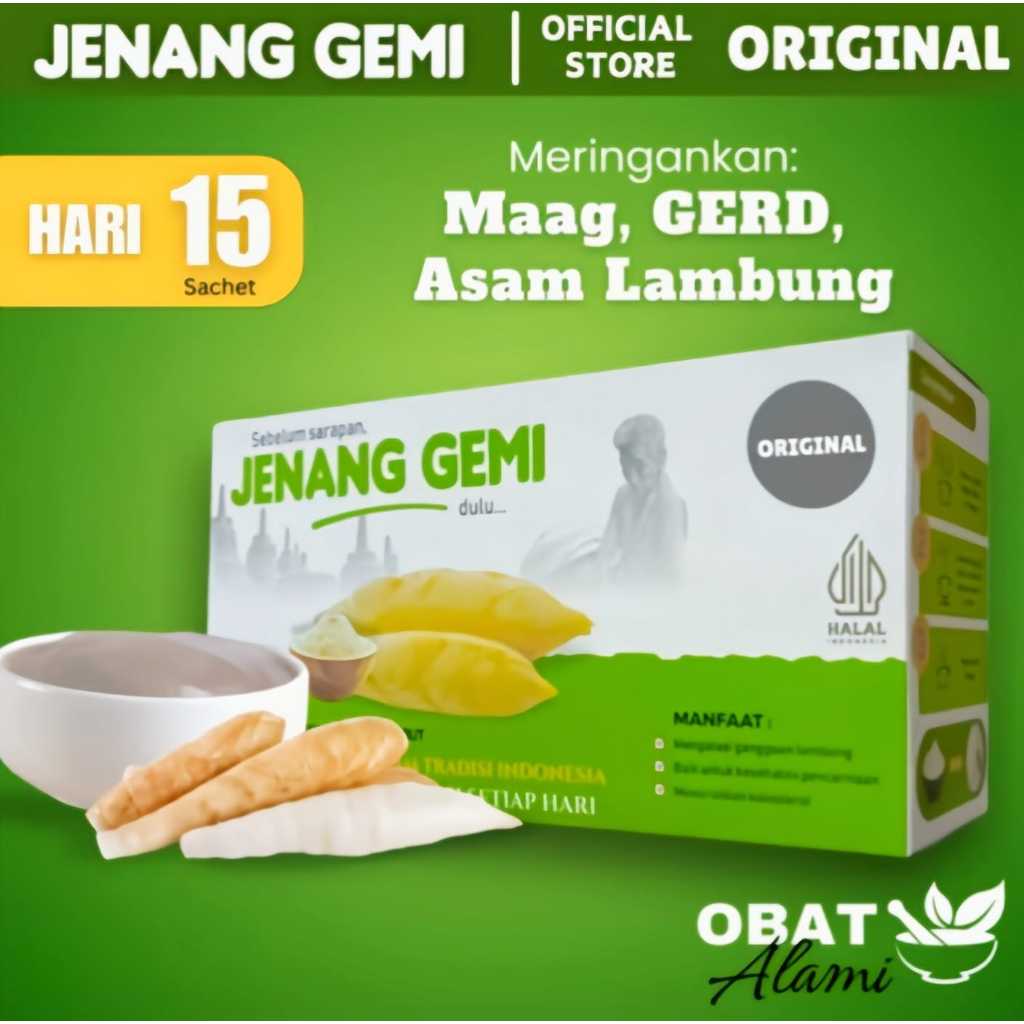 

Jenang Gemi Bubur dari Pati Garut pereda maag gerd kaya vitamin
