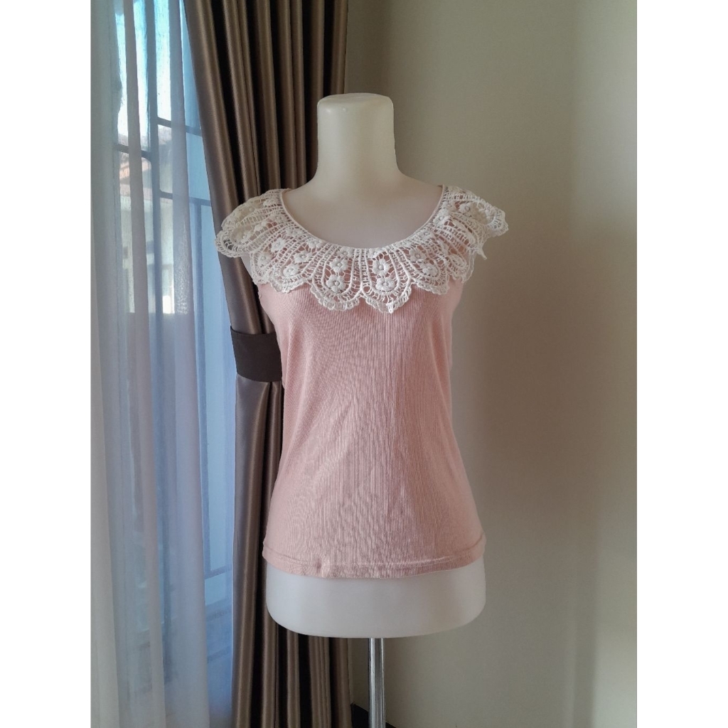 Tanktop Knit Mix Brukat, Tanktop Knit Lidi