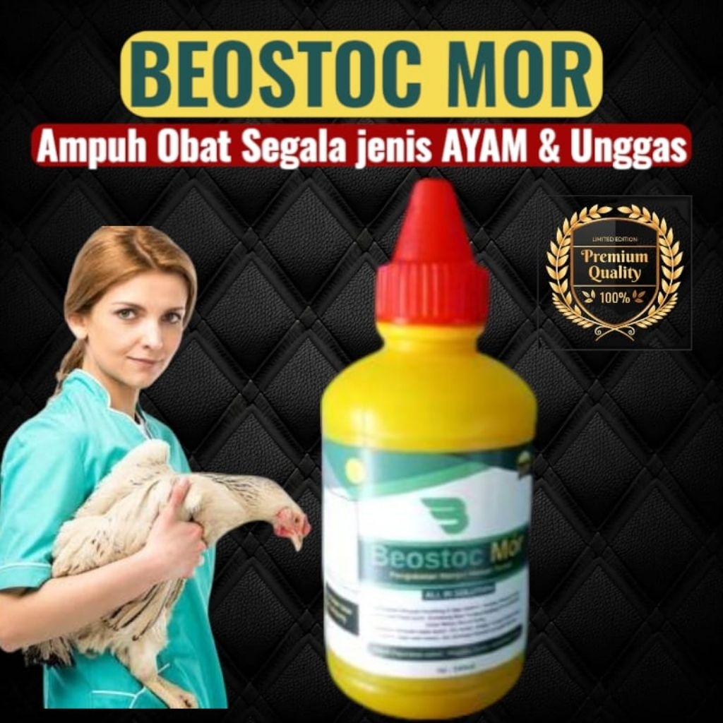 (AMPUH) BEOSTOCMOR OBAT SAKIT AYAM MULTIVITAMIN UNTUK AYAM DAN UGGAS  MENCEGAH AYAM ARATAN DAN SAKIT