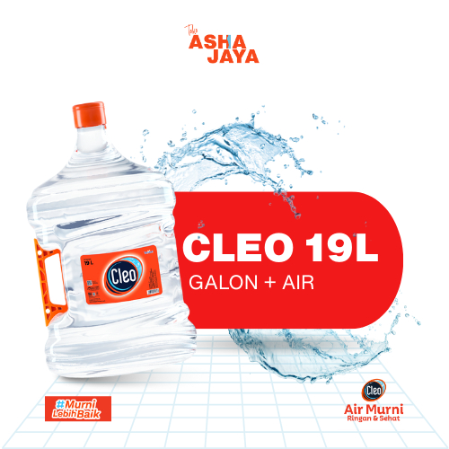 [READY STOCK] Air Minum Cleo Galon 19L | Galon + Air / Cleo Galon