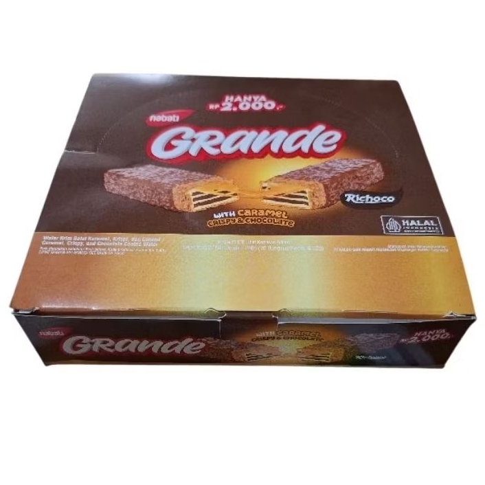 

NABATI GRANDE COKLAT 22 GRAM 1 BOX ISI 5 BKS