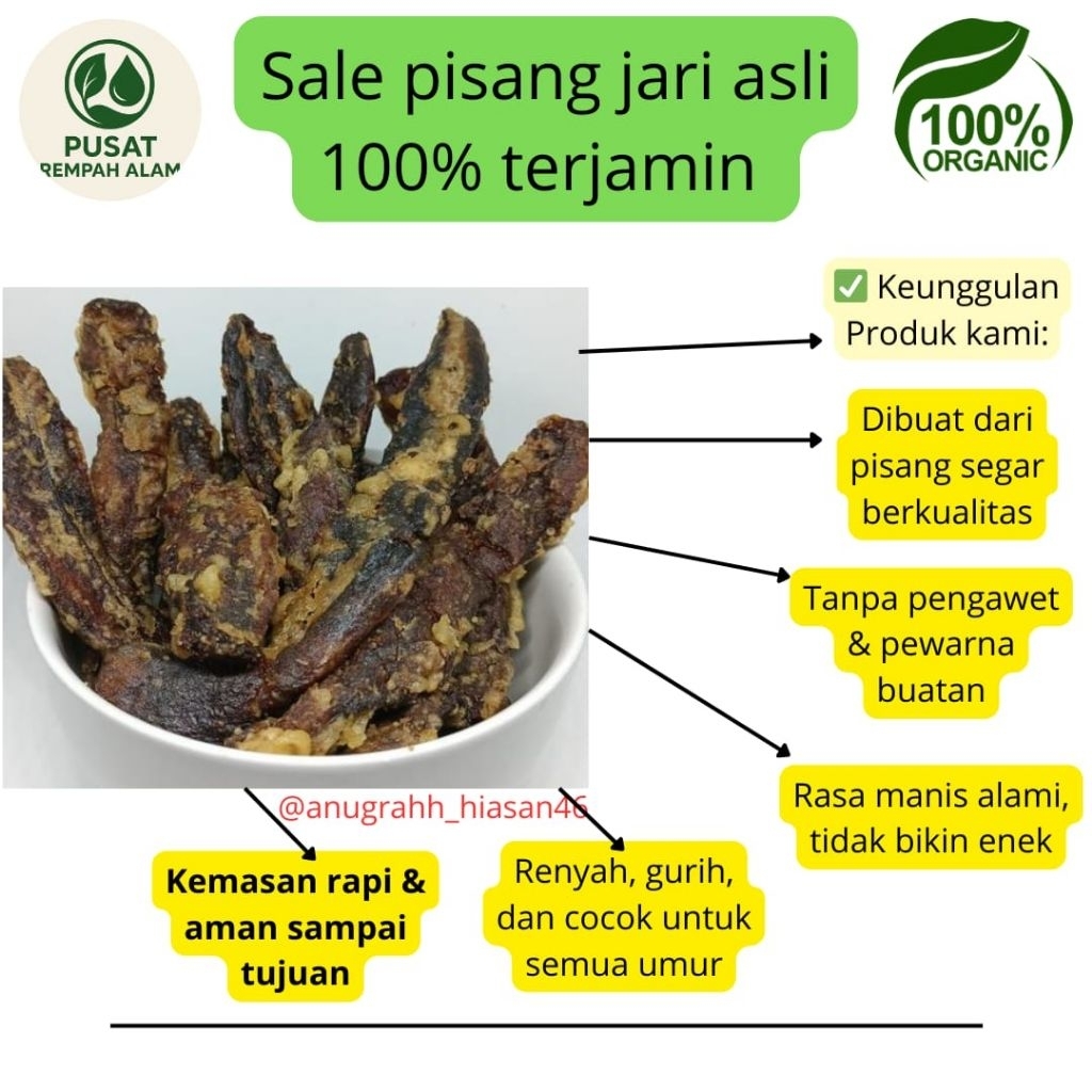 

Sale pisang jari 1kg fress manis renyah asli berkualitas terbaik