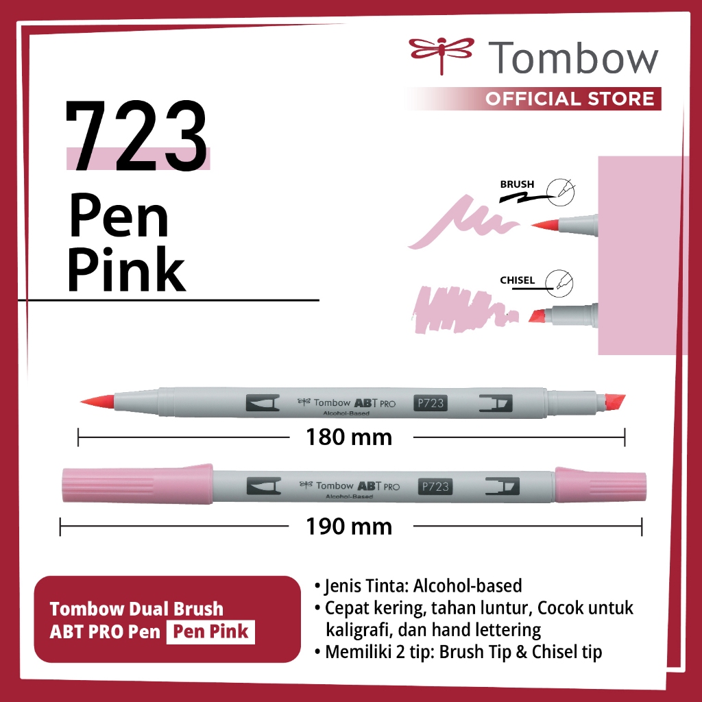 

Tombow Dual Brush ABT PRO Pen Pink