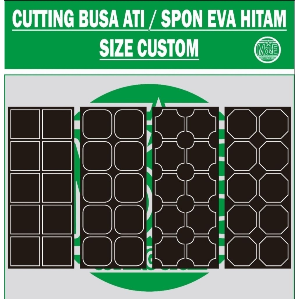 

Eva Foam Hitam Size 85x85mm Busa Eva Karet Kotak 8.5x8.5cm Cutting Laser Custom Spon Sponge Siku Sudut Lancip Tumpul Lem Adhesive Tempel