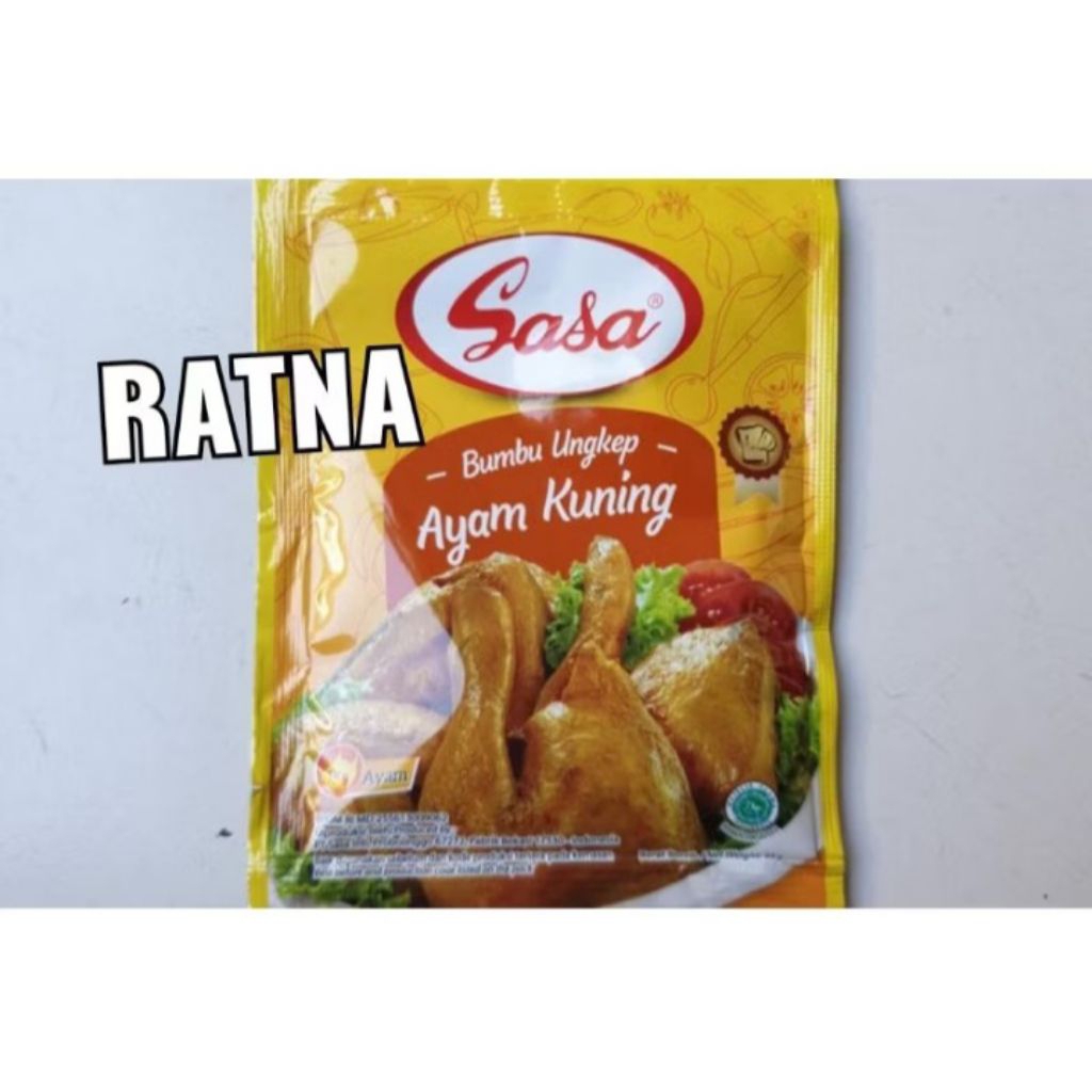 

SASA BUMBU UNGKEP AYAM KUNING 25gr (1 Sachet Untuk 1 kg)