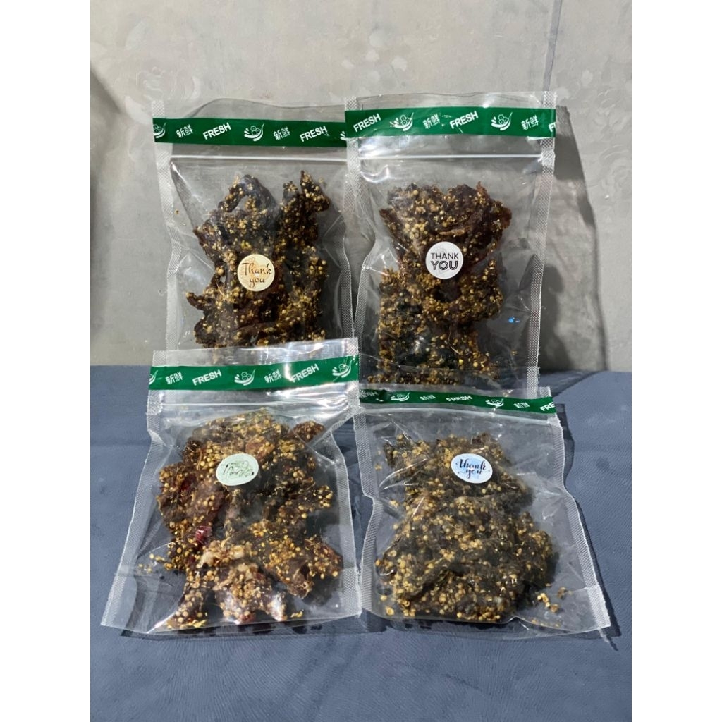 

Dendeng sapi kering kemasan 1/2 kg & 1 kg