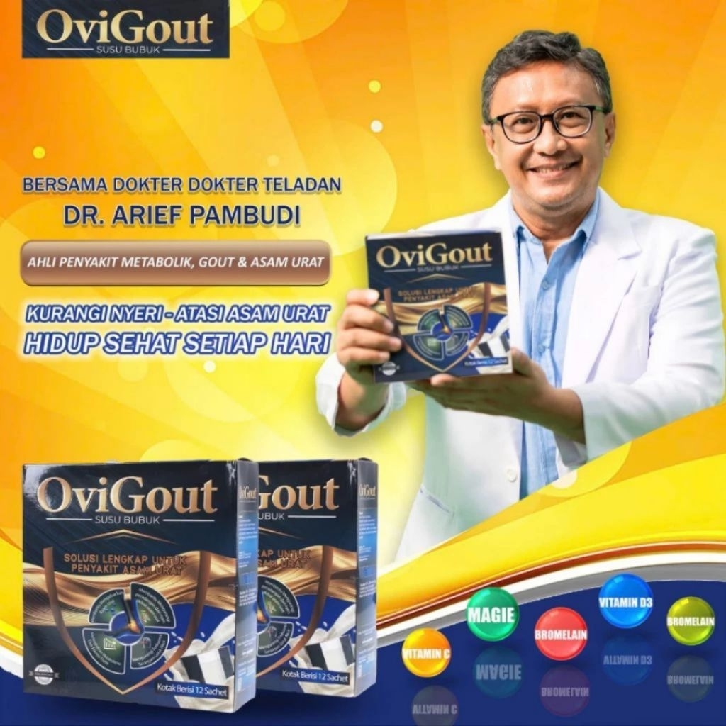 

Ovigout Milk Asli Original Susu Untuk Asam Urat Kolesterol & Nyeri Sendi