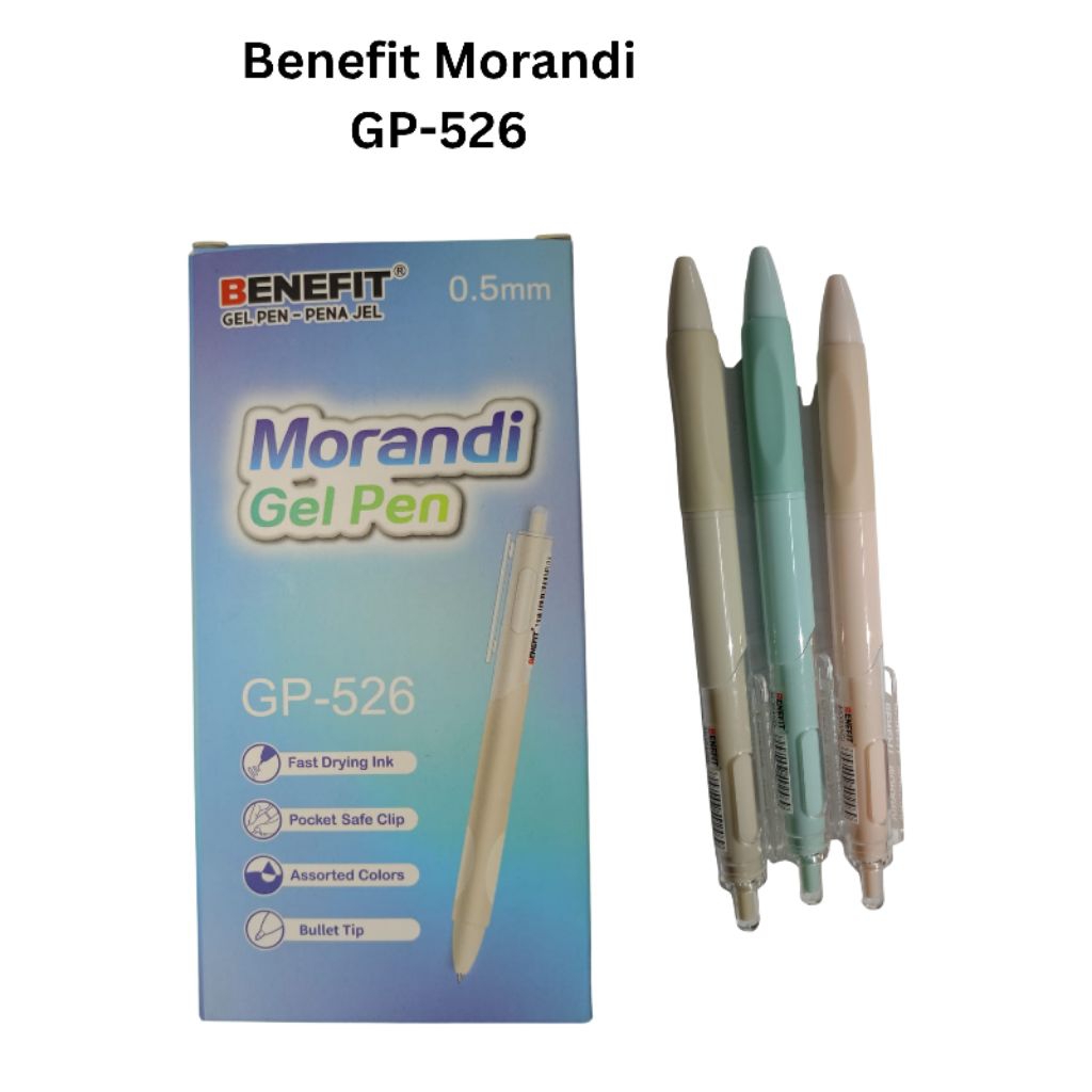 

Pena Pulpen Pen Benefit Morandi GP-526 Pastel - Per Lusin