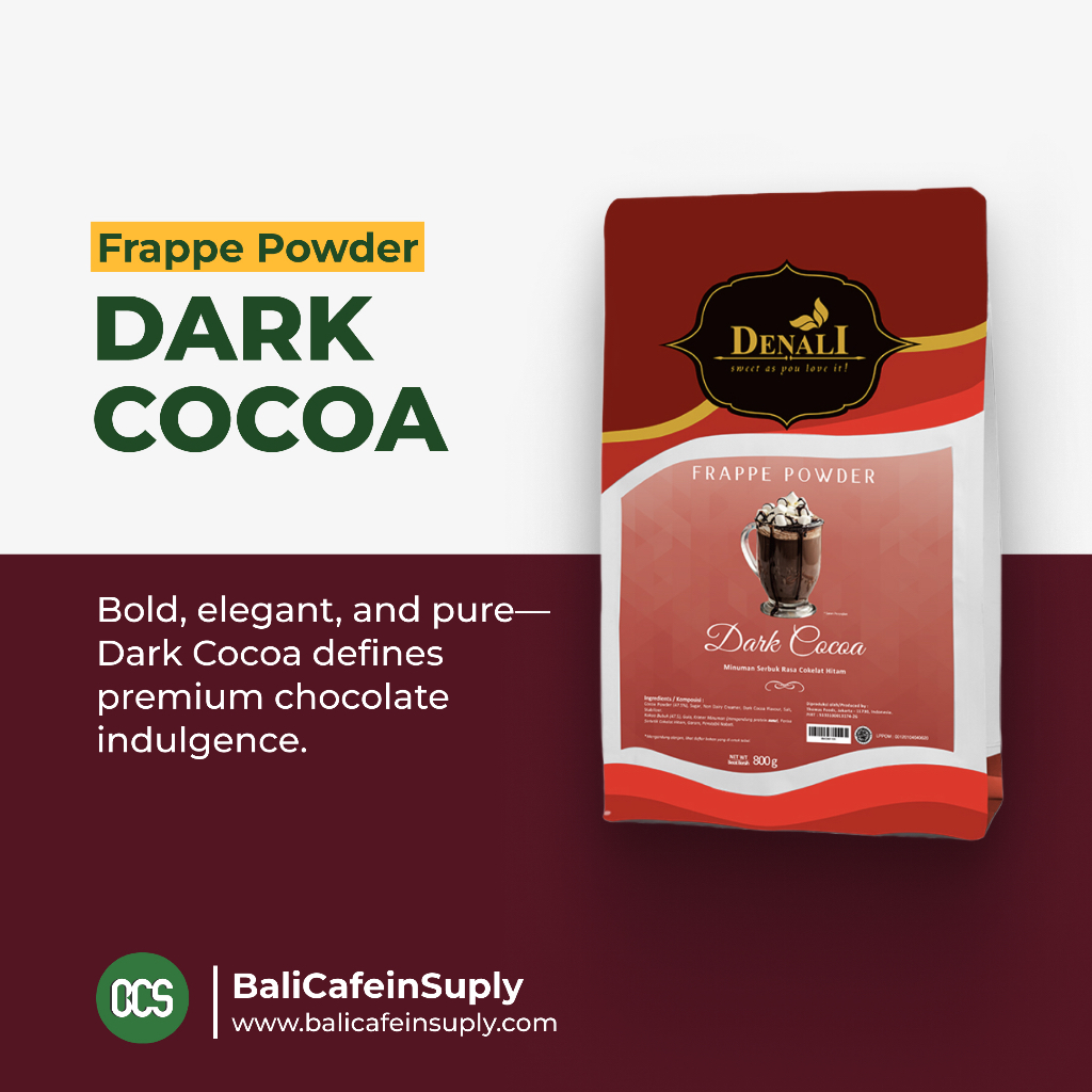 

Denali Dark Cocoa Powder - 800 Gr Drink Mix