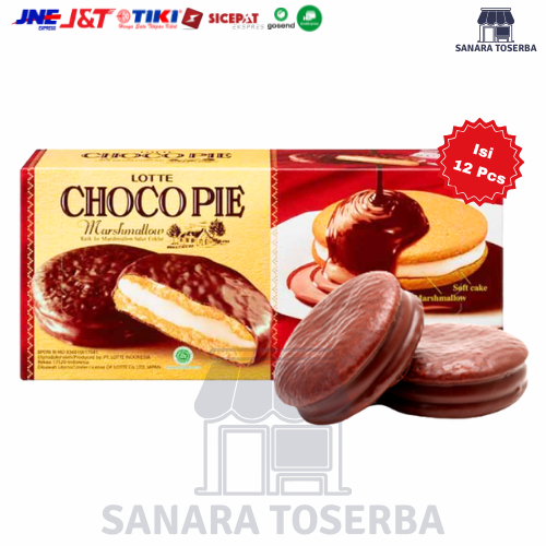 

Lotte Choco Pie Chocopie 1 Box Isi 12 Pcs x 26 Gram