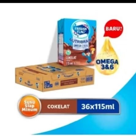 

susu UHT frisian flag 4 pcs 115ml coklat