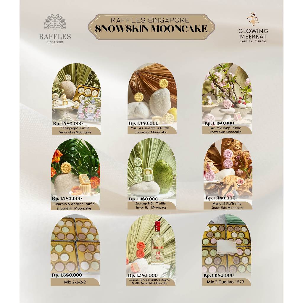 

Raffles Hotel Mooncake / kue Bulan Hotel Raffles Singapore