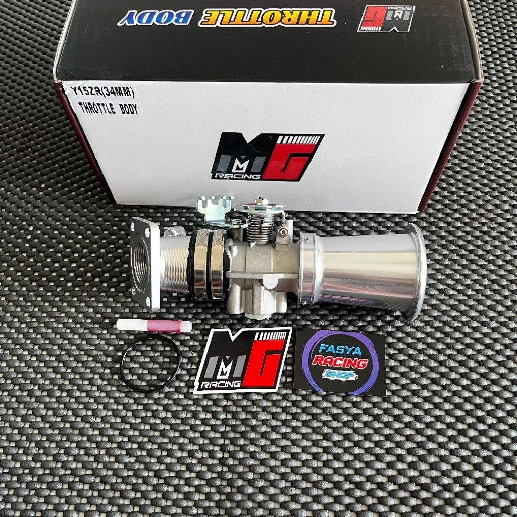 TB Thorttle body TIPE COIN full set intake cnc veloxity mx/mxking/vixion/r15 ukur 32,34,38,40,42,45