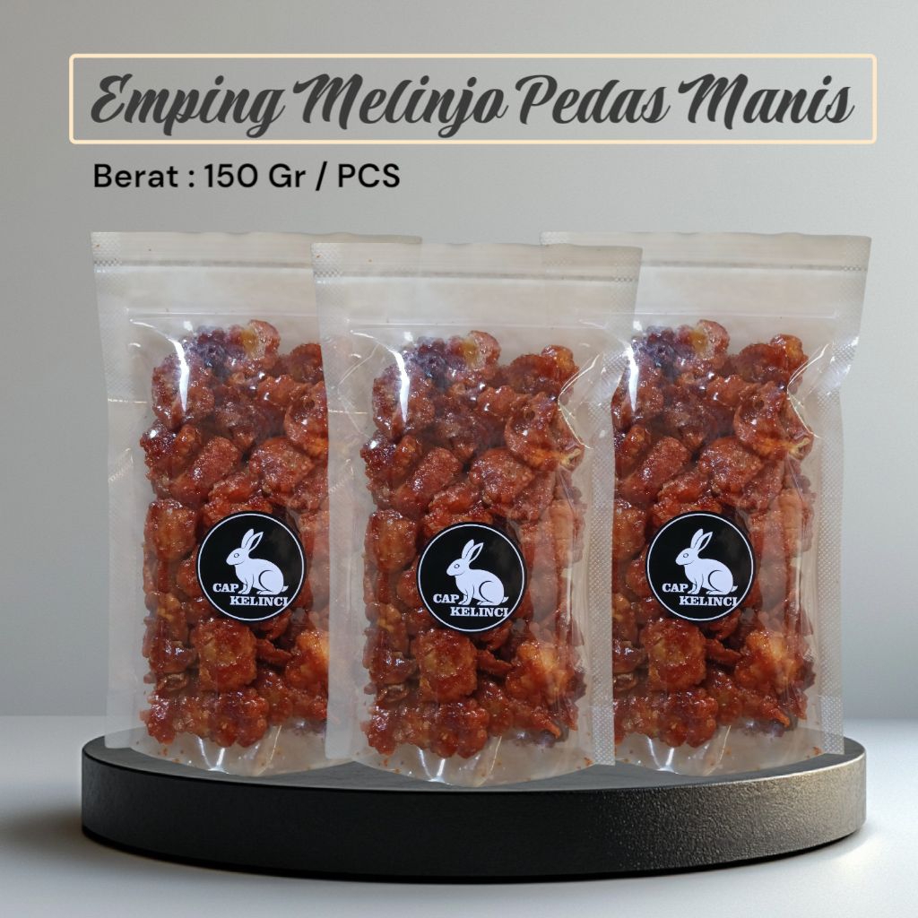 

Emping Melinjo 150 Gr | Jajanan Cap Kelinci 150 Gr, Pedas Manis | Emping Melinjo Murah | Terlaris