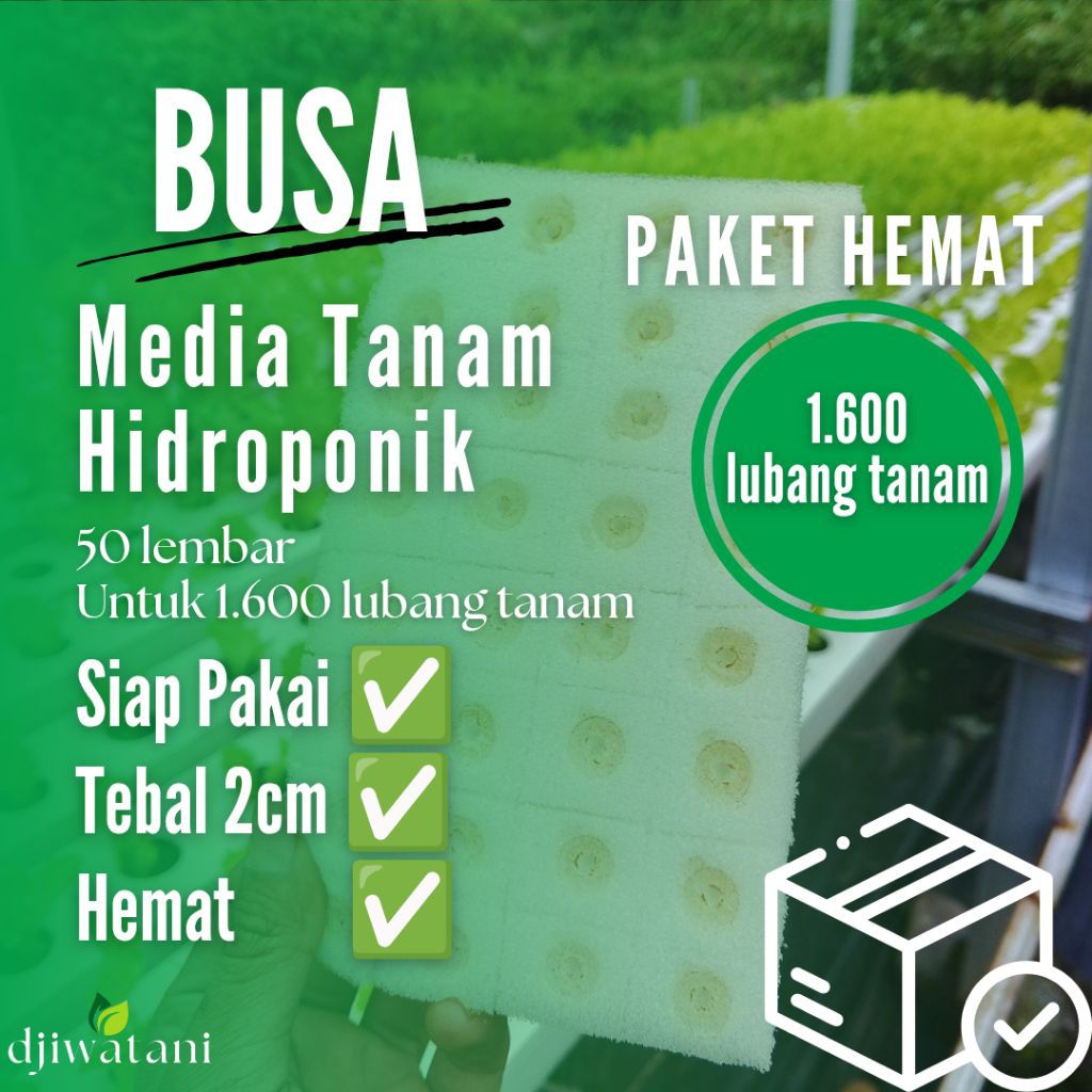 [PAKET HEMAT] BUSA HIDROPONIK 1600 LUBANG TANAM
