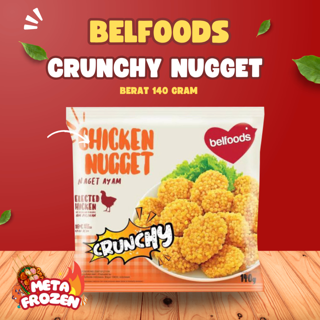 

BELFOOD CRUNCHY NUGGET BERAT 140 GR