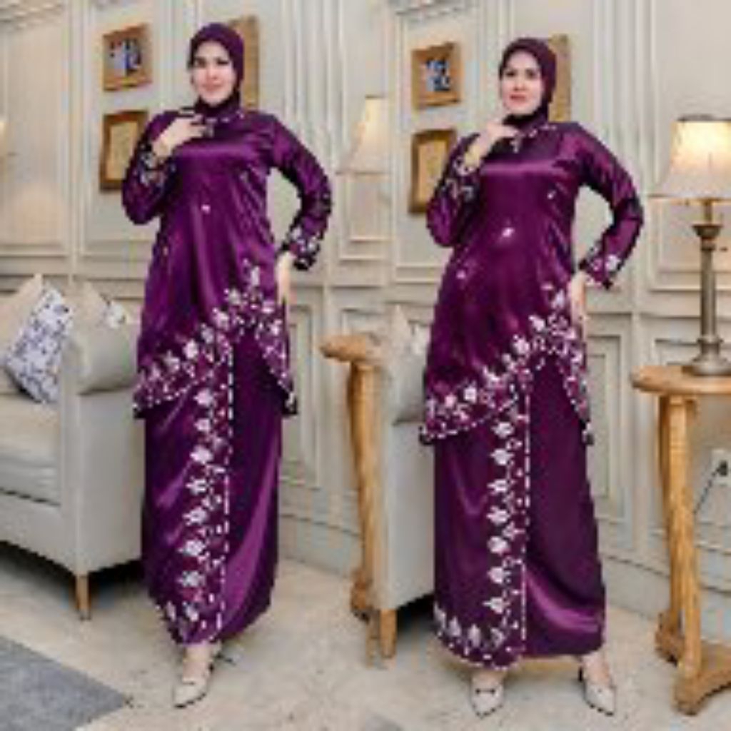 COD//SET TUNIK MELAYU BORDIR KOMBINASI PAYET//SET MELAYU MURAH SIMPLE//SET MELAYU BORDIR //SET MELAY