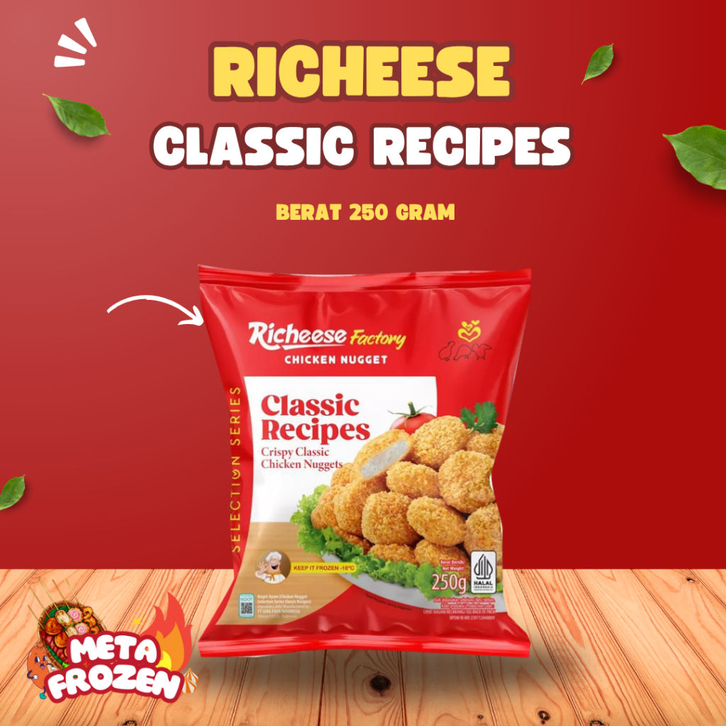 

RICHEESE CLASSIC RECIPES BERAT 250 GR