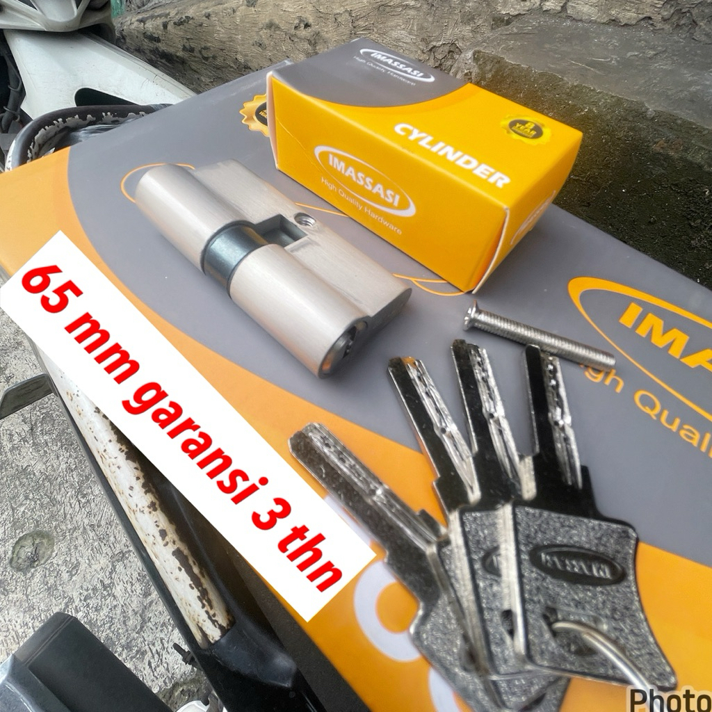 silinder 65 mm pintu kaca alumunium cylinder kunci pintu panjang 65 mm SILINDER KUNCI PINTU UKURAN B