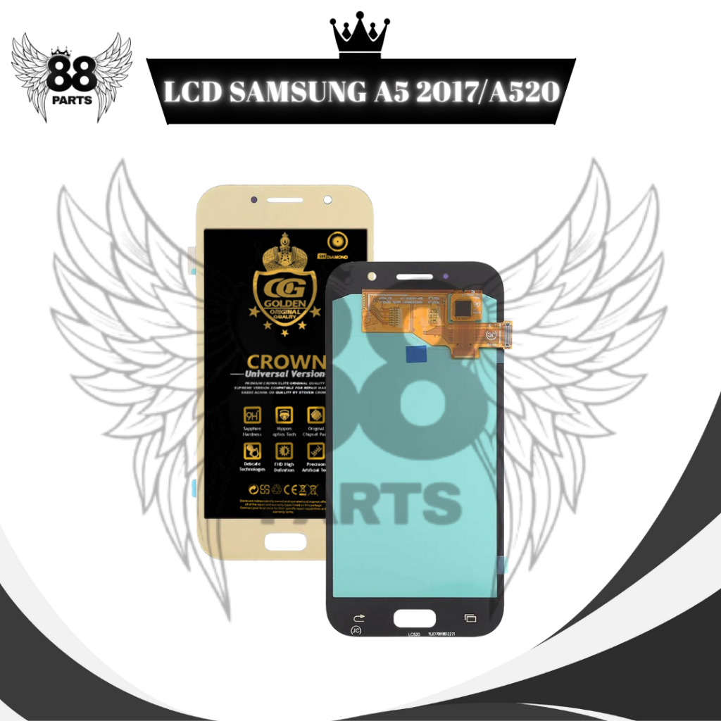LCD SAMSUNG A5 2017 / A520 TOUCHSCREEN FULL SET / LCD COMPLETE ORIGINAL LCD
