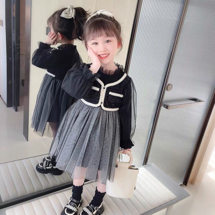 Dress Anak Perempuan Usia 1-4 Tahun | Fashion Trendy Anak Cewek Dress Lengan Panjang Serut Tile Vari
