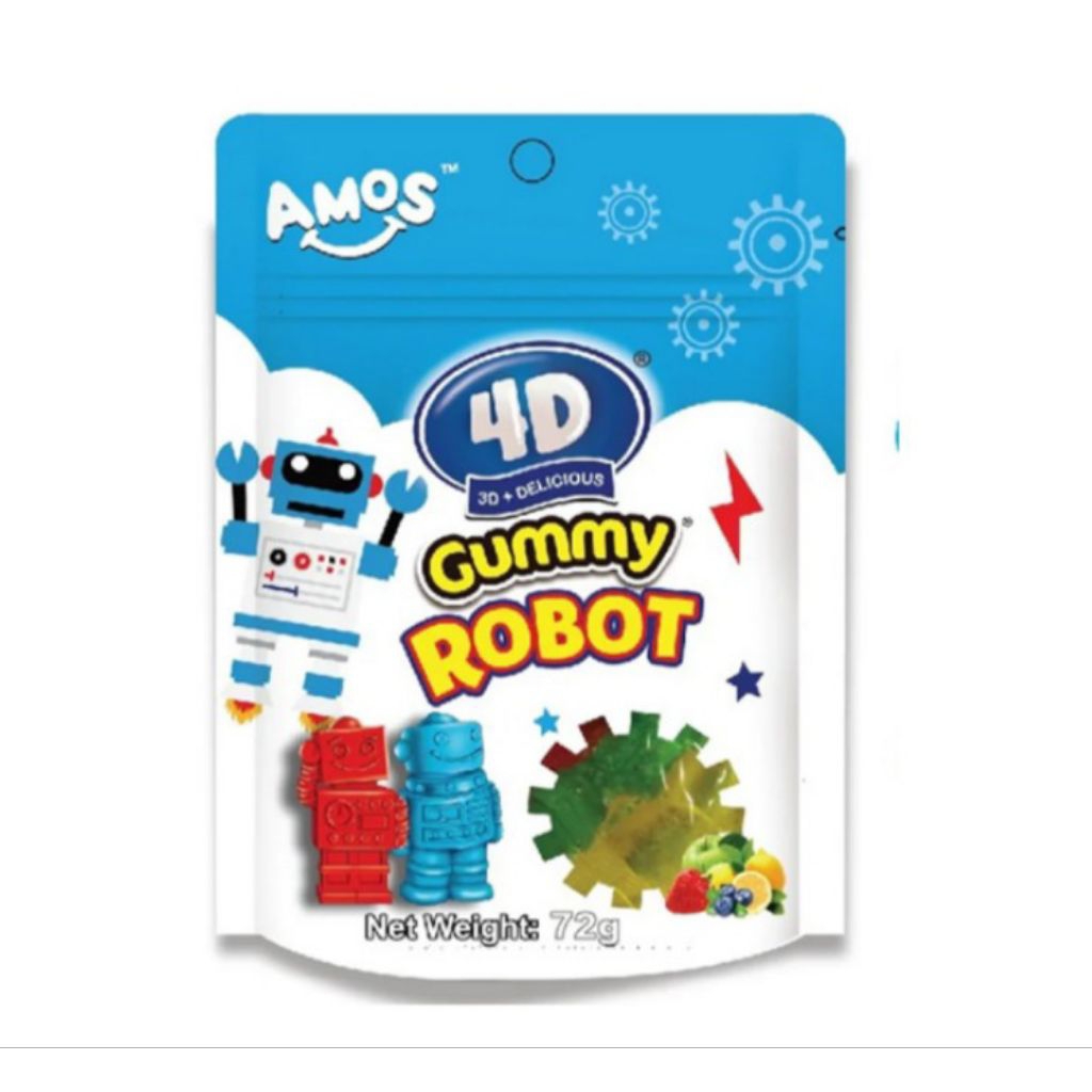 

Amos 4D Permen Jeli 3D Bentuk Dino 72 g