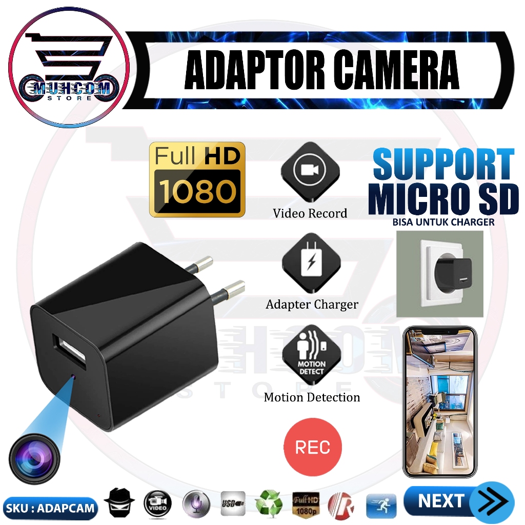Spy Camera CCTV Mini USB Charger Power Adaptor Non Wifi Kamera HD 1080P Motion Detection Hidden Spyc