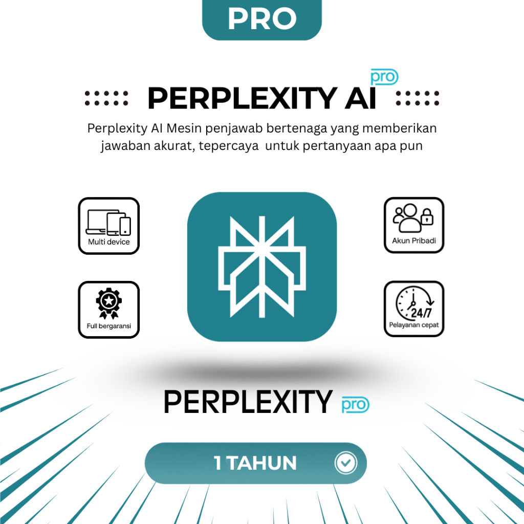 Perplexity AI Pro | 1 Tahun Full Garansi Email Pribadi Private