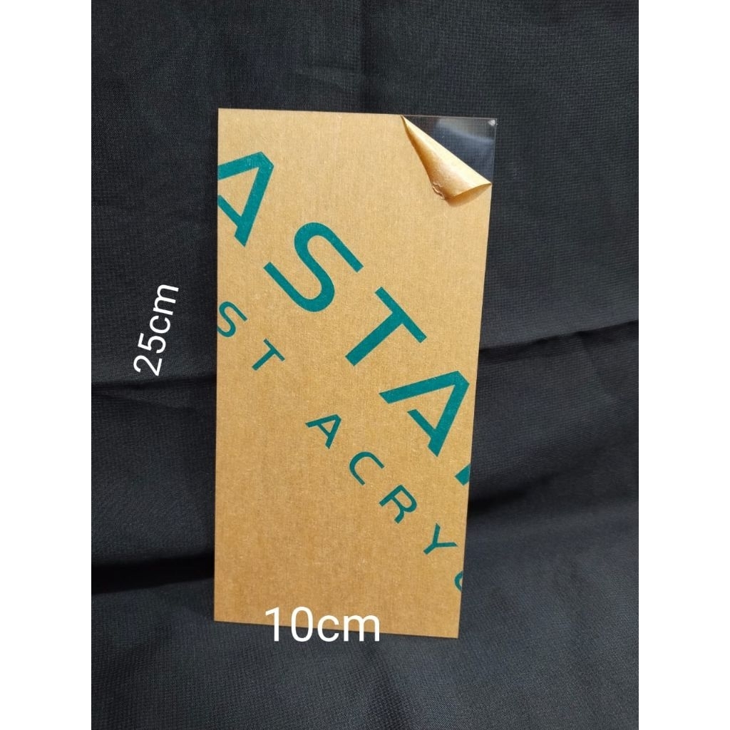 

Akrilik Lembaran Bening Tebel 2mm 10cm x 25cm