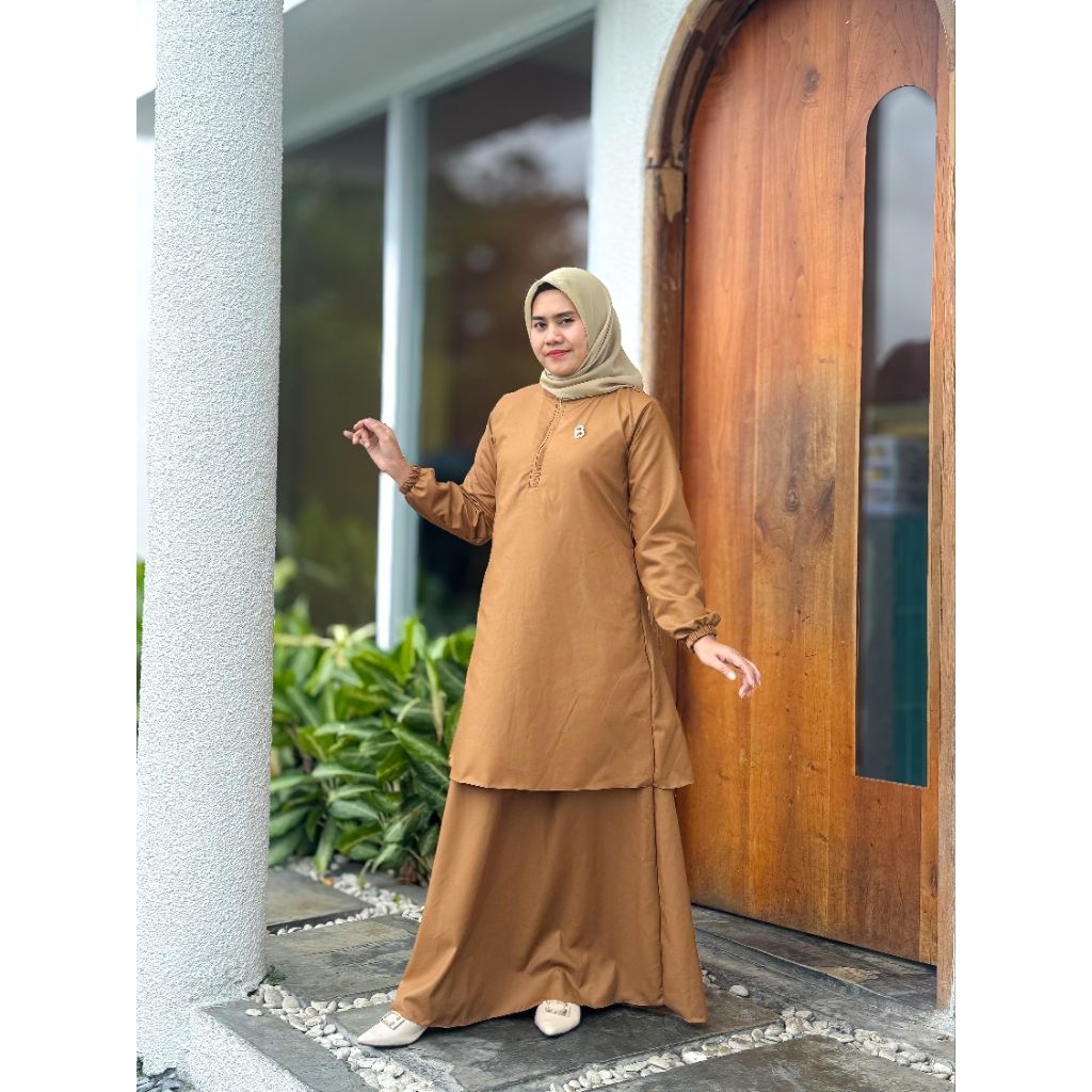 baju dinas kerja ASN warna khaki tua