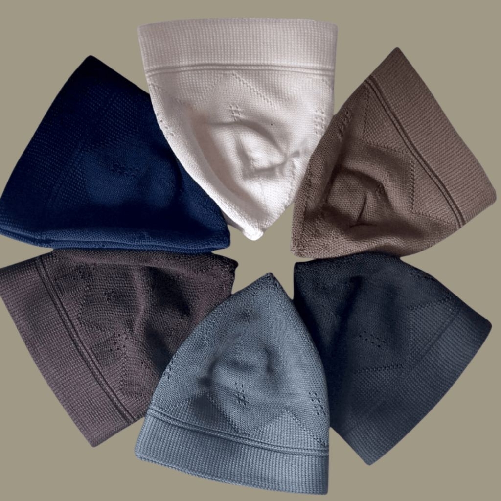 (ECER)Kopiah Kekinian Premium Kopiaah Rajut Turki Rajut Tangan Dewasa