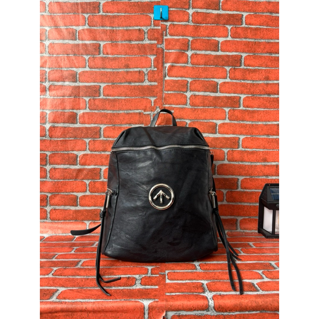 TAS RANSEL KULIT ASLI WANITA GROTTO HITAM SECOND / TAS RANSEL FASHION WANITA KULIT ASLI