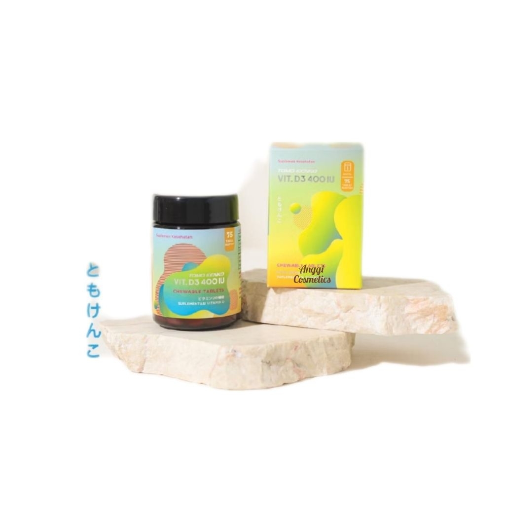 TOMO KENKO Vitamin D3 400 IU Chewable (Kunyah) High Quality