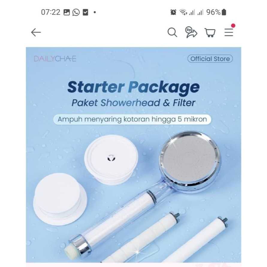 preloved daily chae shower head Starter Package