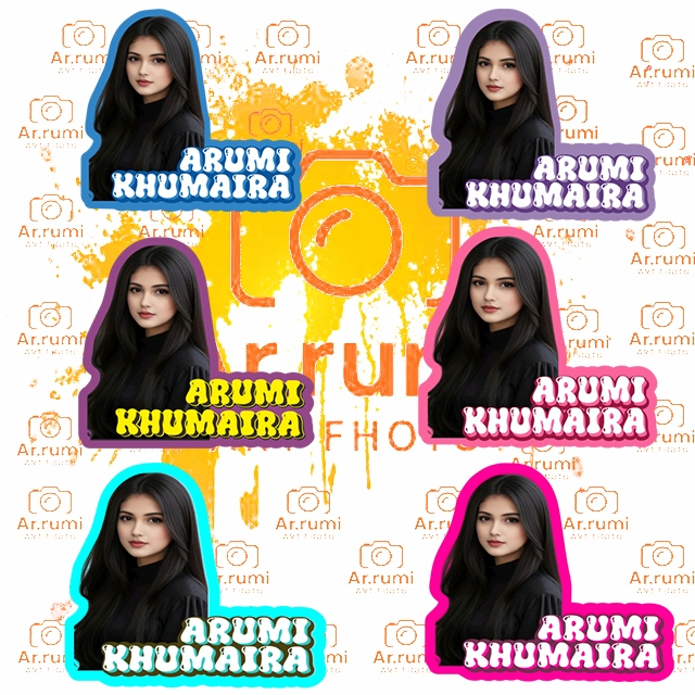 

STIKER CUSTOM NAMA DAN FOTO BISA WAJAH SENDIRI / ARTIS WATERPROOF READY