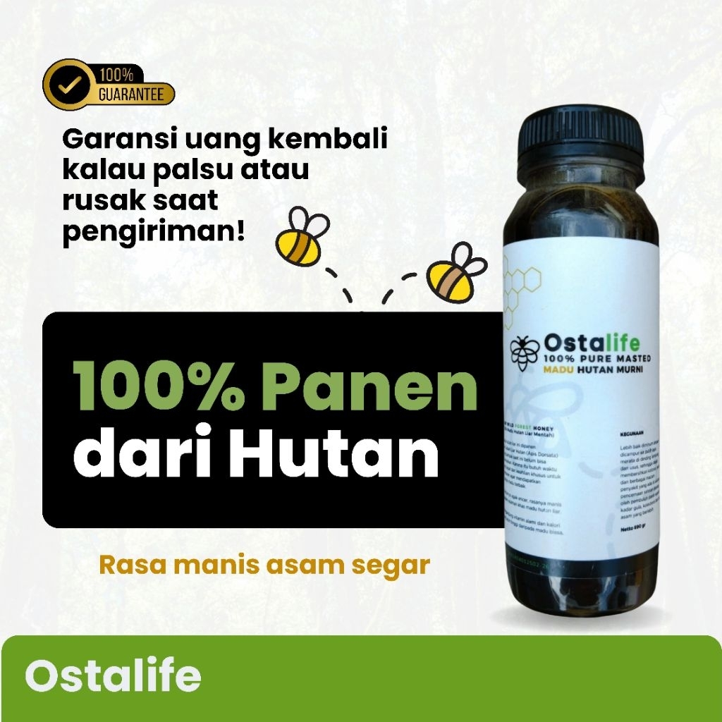 

Madu Hutan Asli Apis Dorsata Ostalife 680 gr