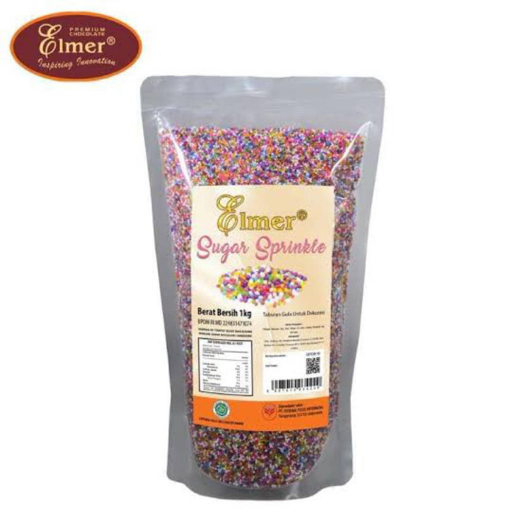 

Elmer SPRINKLE 1KG (POUCH) Sugar Springkle Topping Hiasan Rainbow