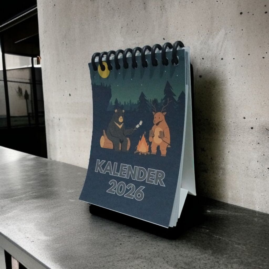 

souvenir Kalender Meja Estetik Ukuran 14 x 10 cm Bahan Kertas BC lengkap dengan Hari Libur Nasional