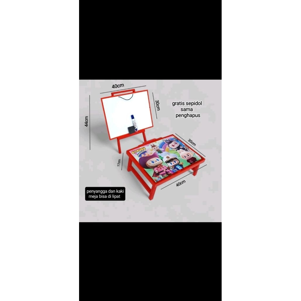 

papan tulis set sama meja belajar