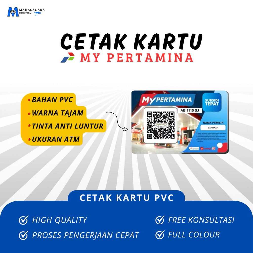 

Cetak ID CARD MY PERTAMINA - Bahan PVC Tidak Mudah Luntur