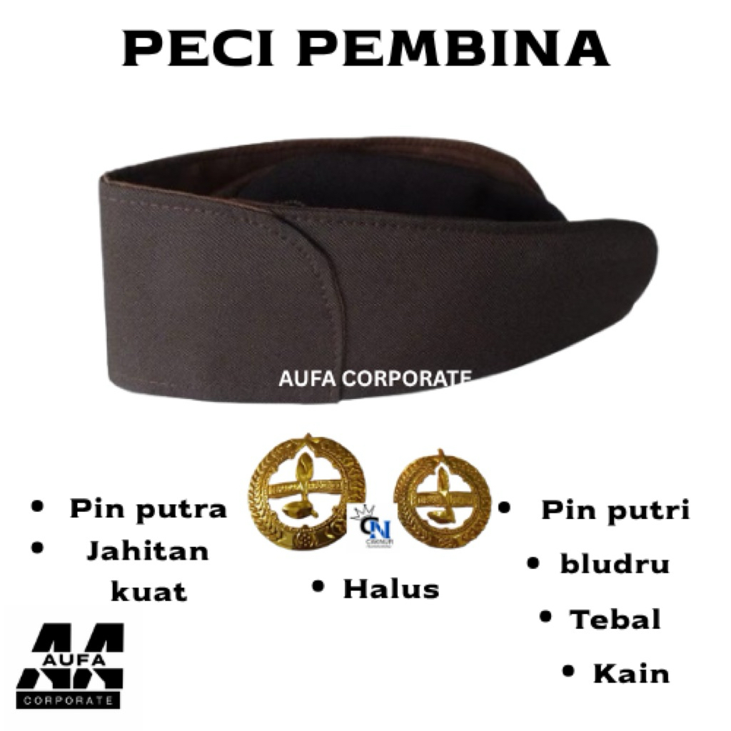 PECI PEMBINA | PECI PRAMUKA PEMBINA | PECI PEMBINA BAHAN BLUDRU DAN KAIN PREMIUM