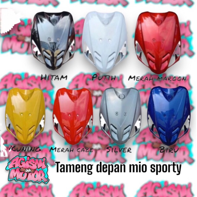 panel temang depan mio sporty / dasi depan mio sporty / body depan mio sporty