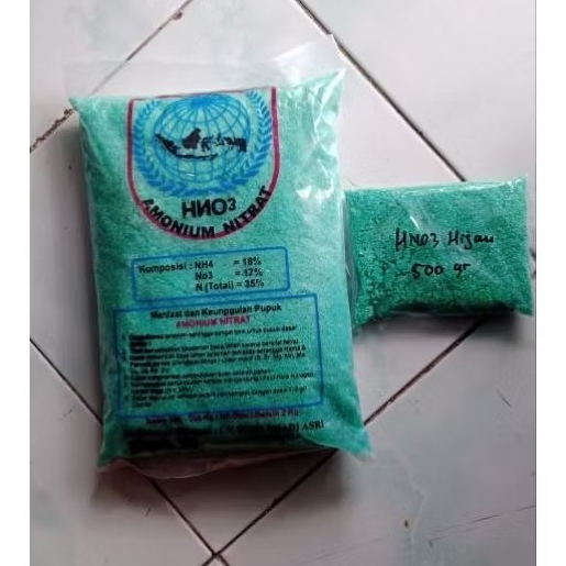 Pupuk HNO3 Hijau Amonium Nitrat Kemasan Repack 500 Gram