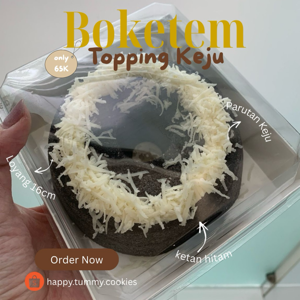

BOKETEM KEJU + TOPPING KEJU