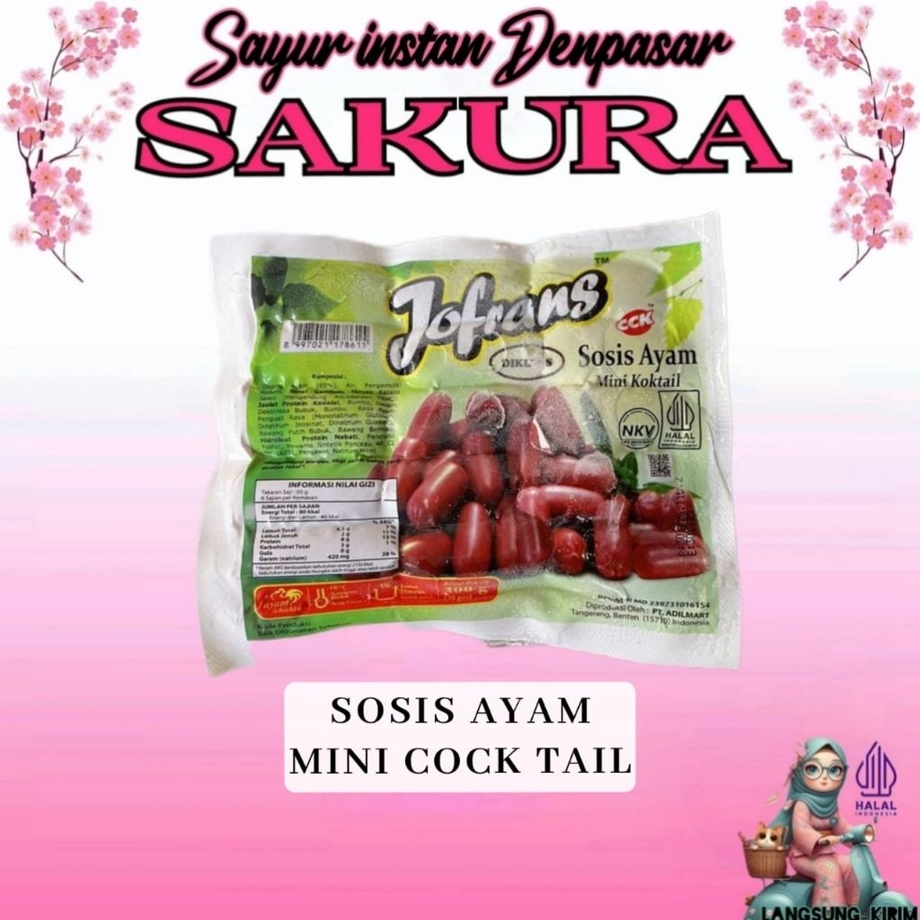 

Jofrans Sosis ayam mini 300gr