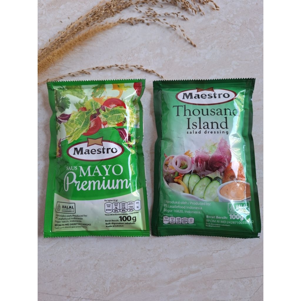 

MAESTRO Saos Mayo Premium, Salad Dressing Thousand Island 100gr