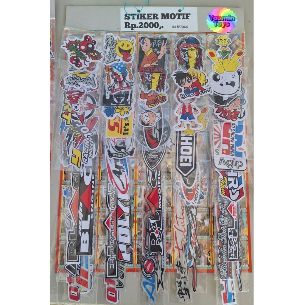 

Stiker motif Rentengan isi 60pcs