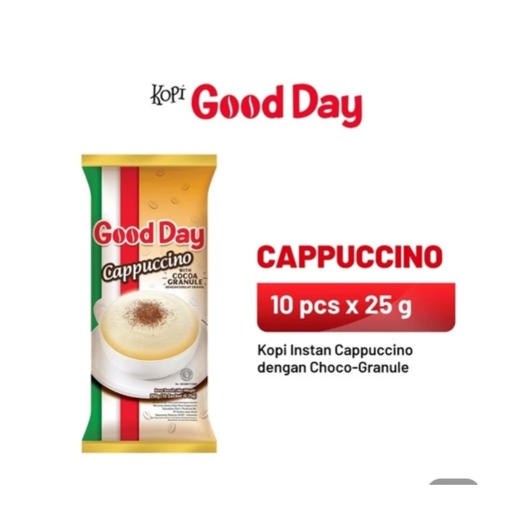 

good day capuccinno 10x25gr