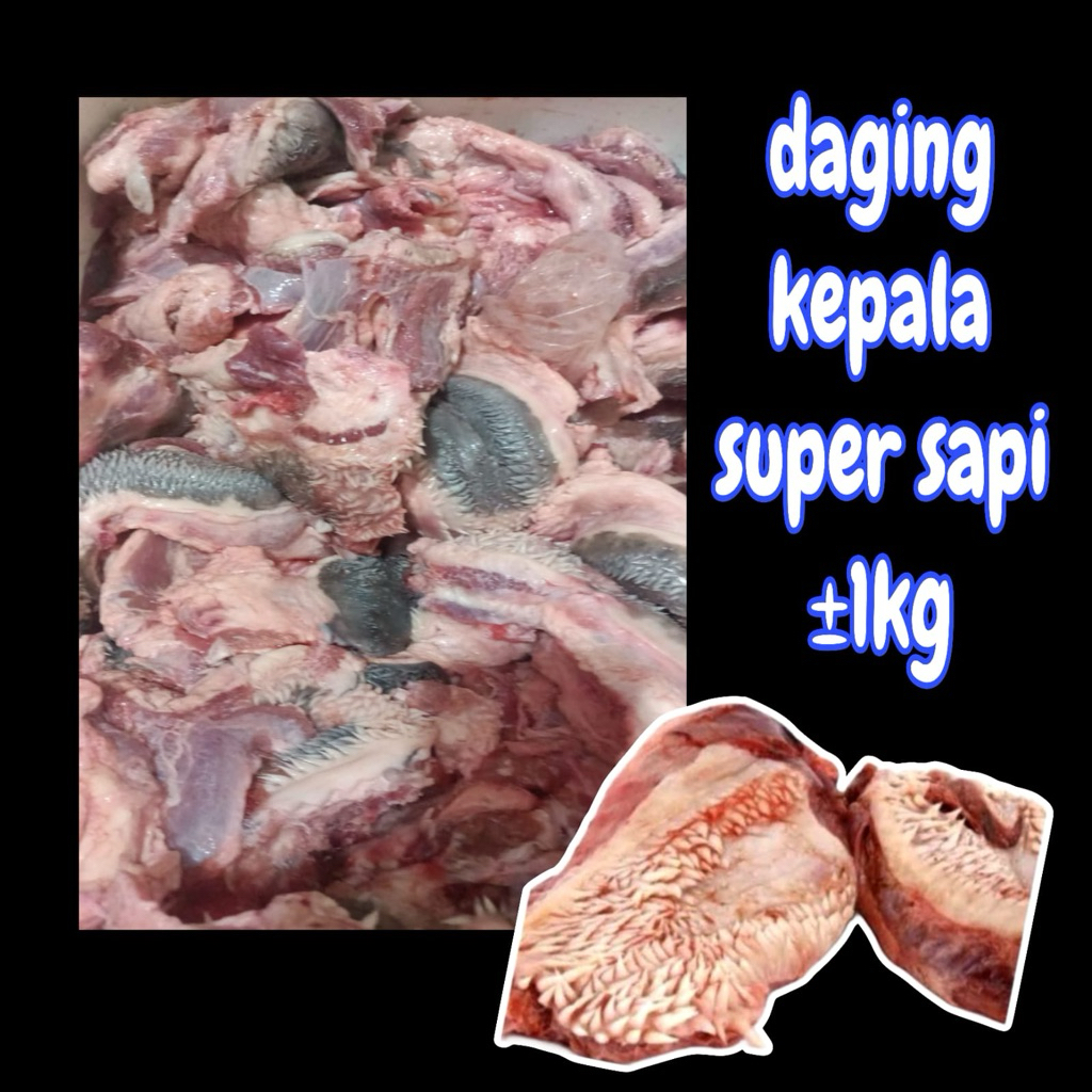 Daging kepala sapi super 1kg